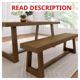 Farmhouse 60 in. Pecan Wirebrush Dining Bench