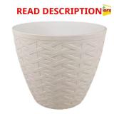 Kingfield 13" Beige Planter (12 pack)