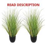 2-Pack 90cm White Asian Foxtail Grass, 35.43in