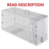 Live Animal Cage Trap 42x16x18 Cat Trap