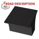 Inclination 1-1/8 in Matte Black Cabinet Knob (26