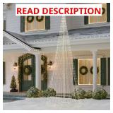 12 ft Giant-Sized Pre-Lit Cone Tree with Star