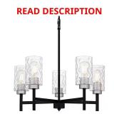 Elara 5-Light Matte/Brushed Nickel Chandelier