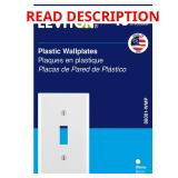 Leviton White 1-Gang Toggle Wall Plate