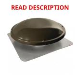 1250 CFM Weathered Wood Attic Roof Mount Fan