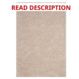 Luxe Shag Bone 9 ft. x 12 ft. Solid Area Rug