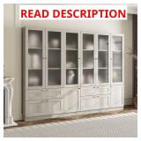70.9 in. Gray 10-Shelf Bookcase