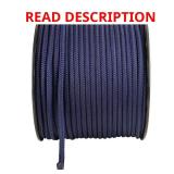 1/2 in. x 250 ft. Nylon Twist Rope, Navy