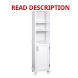 Shaker Linen Cabinet, 62.25"H, White