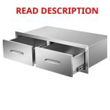 Outdoor Kitchen Drawers 30"W x 10"H Drawers