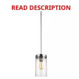 Zire 1-Light Brushed Nickel Pendant