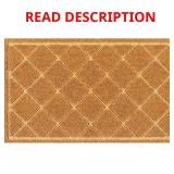 Diamonds Natural 18 in. x 30 in. Coir Door Mat