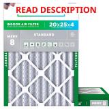 Filterbuy 20x25x4 Air Filter MERV 8 *Lot Contains