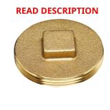 3 in. Brass Threaded Cleanout Plug