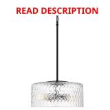 Elara 3-Light Pendant: Matte/Brushed Nickel