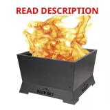 Mammoth 28x18 Square Steel Wood Fire Pit