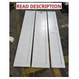 White 61" Panels - Damaged & Varied Widths