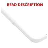 48 in. - 84 in. Single Curtain Rod in White