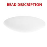 White Frosted Glass Bowl Shade with Lip Fitter