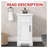 Doveton 18" Bath Vanity, White Top