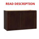 Shaker 30"W x 12"D x 18"H Wall Cabinet Java