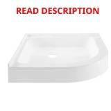 Voltaire 32x32 Shower Base,Center Drain,White