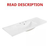Cayman 48 in. Single-Basin Sink White