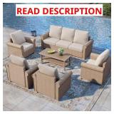 Wicker Outdoor Patio Set(MISSING 2 ARMCHAIRS)