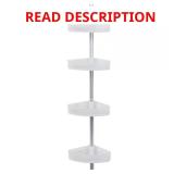 Tension Pole Corner Shower Caddy, Satin Chrome