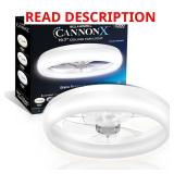 CannonX 19.7 in. Indoor White Ceiling Fan