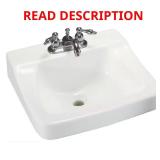 Aragon Wall-Mounted Sink White