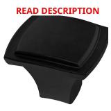 Step Edge 1-1/4 in. Matte Black Cabinet Knob