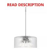 Delphi 3-Light Brushed Nickel Pendant Light