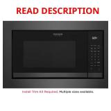 24 in. Electric Built-In Microwave, Black SS