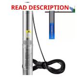 Deep Well Submersible Pump 2HP 37GPM