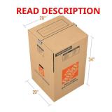 20 in. Wardrobe Moving Box with Metal Bar