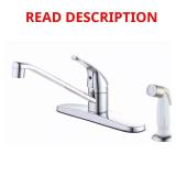 Single-Handle Chrome Faucet with Sprayer