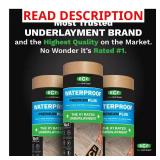 10-in-1 Underlayment eco cork foam 75sq ft