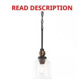 Knollwood 7" 1-Light Pendant, Blackened Bronze