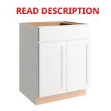 Courtland Polar White Base Cabinet 27x34.5x24