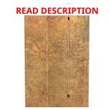 Printed Canvas 71 in. Brass Blossoms Divider