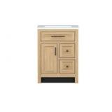 Haldone 25" Sink Bath Vanity with Marble Top