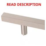 Square Bar Knob 3 in. Satin Nickel Cabinet Knob (