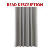 72in W x70in L Grey Shower Curtain Liner
