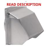 Fresh Air Inlet Aluminum Wall Cap for 6in Duct