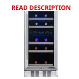 Dual Zone 15 in. 29-Bottle Wine Cooler Fridge