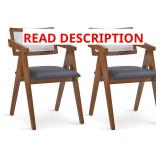 GIANTEX Wood Dining Chairs Set of 2