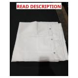 White silk shower curtain
