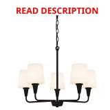 Juniper 5-Light Matte Black Chandelier