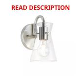Briosco 1-Light Brushed Nickel Wall Sconce